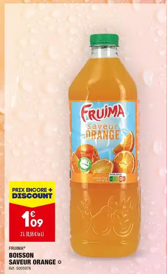 ALDI Fruima boisson saveur orange offre