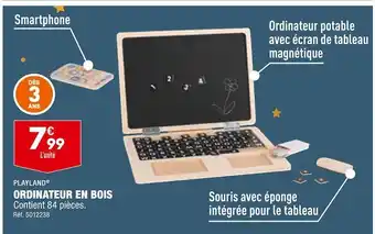 ALDI Playland ordinateur en bois offre