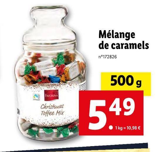 Promo Favorina mélange de caramels chez Lidl