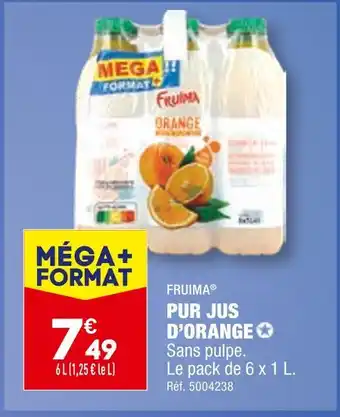 ALDI Fruima pur jus d’orange offre