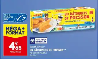 ALDI Golden seafood 30 bâtonnets de poisson offre