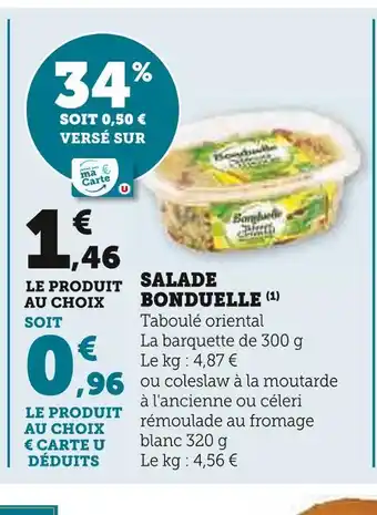 U Express Bonduelle salade offre