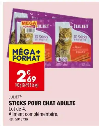 Juliet sticks pour chat adulte