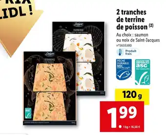 Deluxe 2 tranches de terrine de poisson
