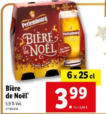 Lidl Perlembourg bière de noël offre