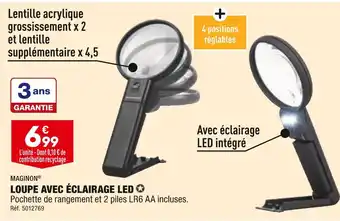 ALDI Maginon loupe avec éclairage led offre