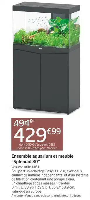 Ensemble aquarium et meuble “splendid 80”