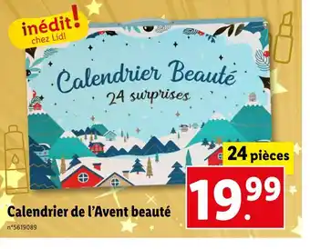 Lidl Calendrier de l’avent beauté offre