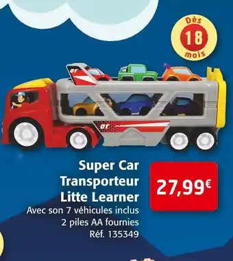Colruyt Super car transporteur litte learner offre