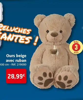 Colruyt Ours beige avec ruban offre