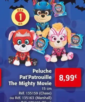 Colruyt Pat'patrouille peluche the mighty movie offre