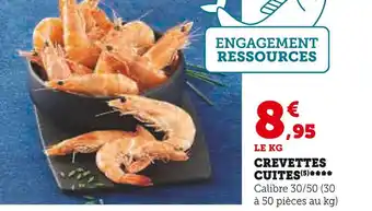 Super U Crevettes cuites offre