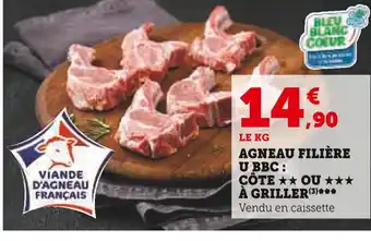 Super U Filière u bbc agneau : côte à griller offre