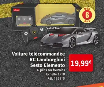 Rastar voiture télécommandée rc lamborghini sesto elemento