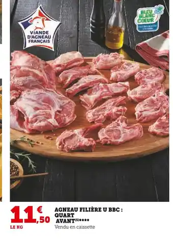 Super U U agneau filière bbc: quart avant offre