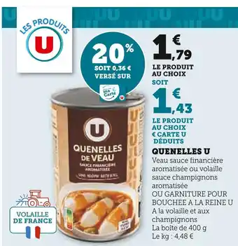 U quenelles