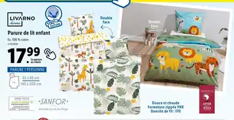 Lidl Livarno parure de lit enfant offre