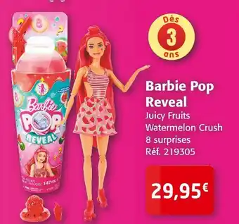 Colruyt Barbie pop reveal offre