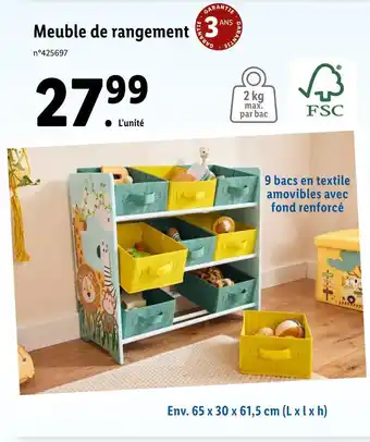 Lidl Meuble de rangement offre