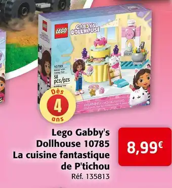 Colruyt Lego gabby's dollhouse 10785 la cuisine fantastique de p'tichou offre