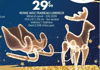 La Foir'Fouille Renne avec traineau lumineux offre