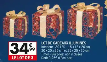 La Foir'Fouille Lot de cadeaux illuminés offre