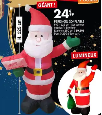 La Foir'Fouille Père noël gonflable offre