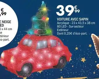 La Foir'Fouille Voiture avec sapin offre