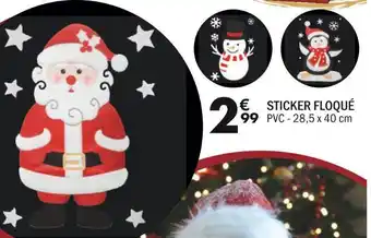 Sticker floqué