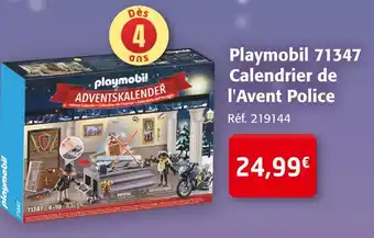 Playmobil 71347 calendrier de l'avent police