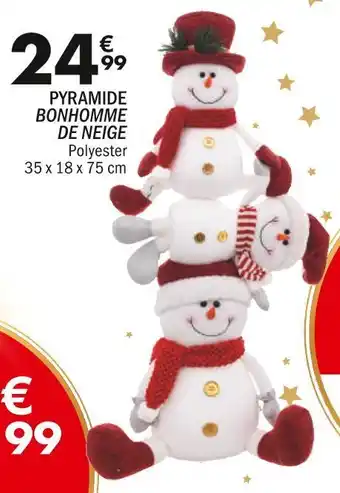 Pyramide bonhomme de neige