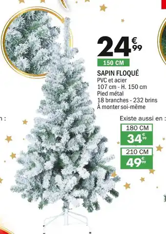 Sapin floqué