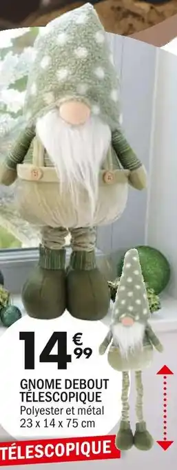 Gnome debout télescopique