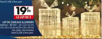 La Foir'Fouille Lot de cadeaux illuminés offre