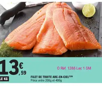 E.Leclerc FILET DE TRUITE ARC-EN-CIEL offre