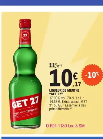 E.Leclerc LIQUEUR DE MENTHE offre