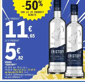 E.Leclerc VODKA "ERISTOFF" offre