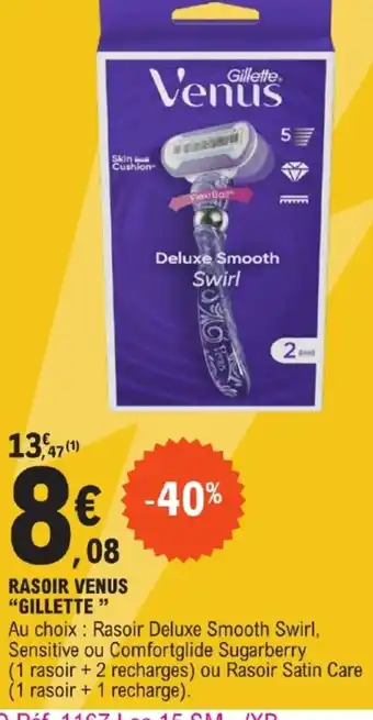 E.Leclerc RASOIR VENUS "GILLETTE" offre