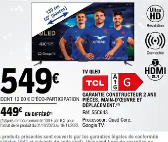 E.Leclerc TV QLED offre