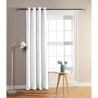 Bricomarché Rideau occultant 140 x 260 cm - 1 panneau occultant - blanc offre