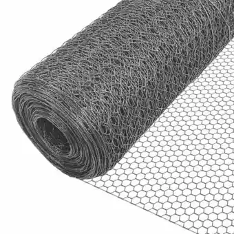 Bricorama Vounot grillage a poule avec fils 25mm en pvc gaine gris 1x25m offre