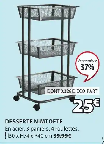 JYSK Desserte Nimtofte offre