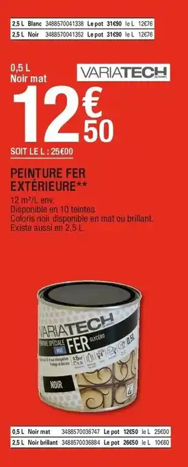 Brico Dépôt Peinture fer extérieure offre