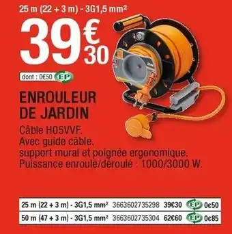 Brico Dépôt Enroueur de jardin offre