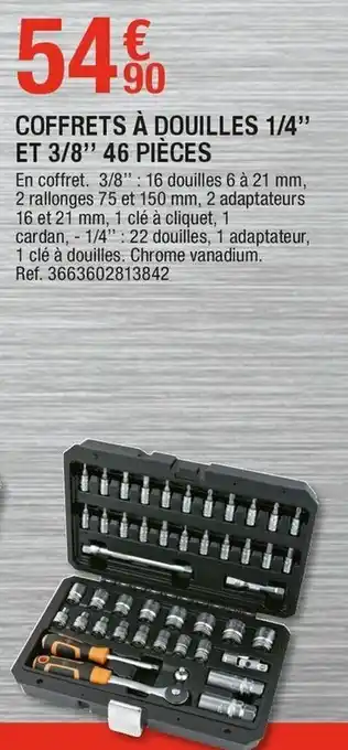 Coffrets à douilles 1/4"