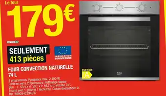 Brico Dépôt Four convection naturelle offre