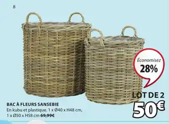 JYSK Bac à fleurs sansebie offre