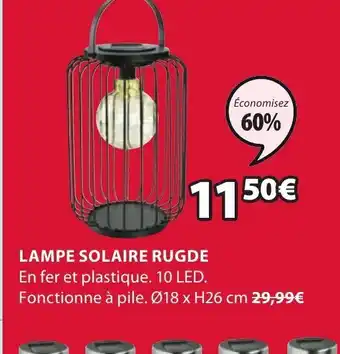 JYSK Lampe Solaire Rugde offre