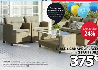 JYSK Ensemble lounge Mora offre