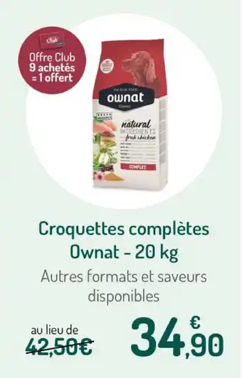 Botanic Croquettes complètes ownat offre